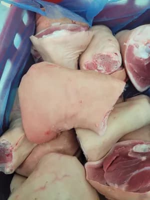 Pork hind shank bone in, wiht skin