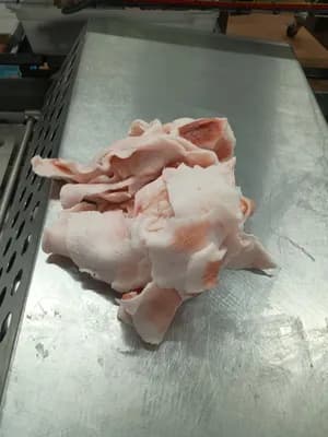 Frozen pork hard cutting fat // naked block