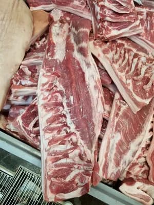 Frozen bacon boneless with skin