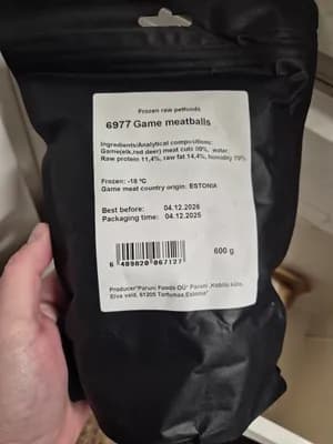 Premium Wild Game Meatballs (Frozen Raw Pet Food)