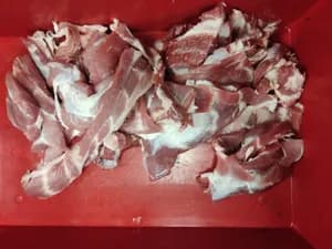 Two-piece pork loin, 80/20, bare block