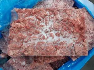 Frozen pork brains// naked block