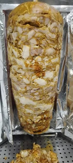 Fresh frozen chicken kebab (70% chicken breast, 30 % chicken quater)