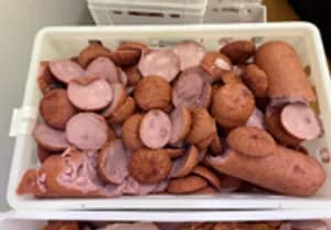Smoked ham cuttings, bulk