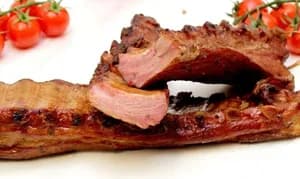 Smoked ribs, ready to eat